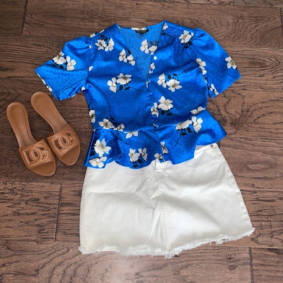 Top Shop Gemma Jacquard Button - Picture 2 of 9